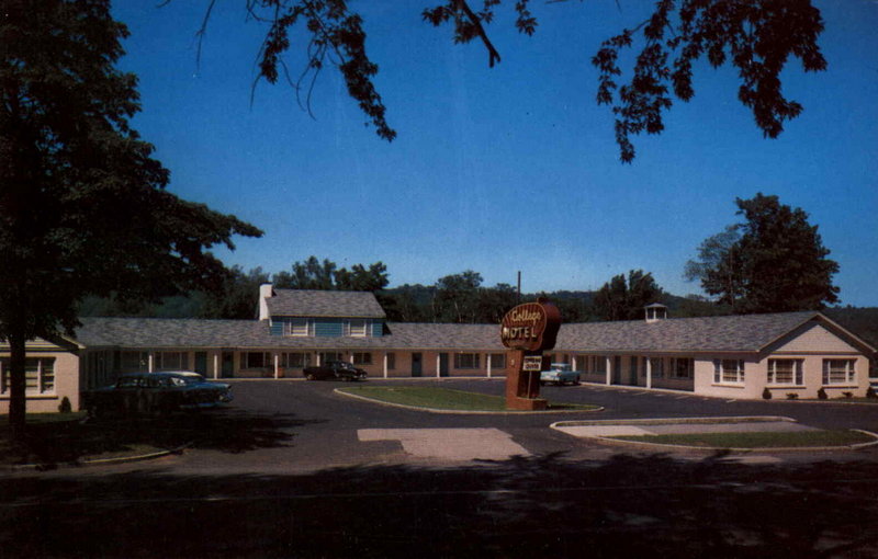 College Motel - Vintage Postcard (newer photo)